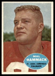 1960 Topps #104 Mal Hammack RC St. Louis Cardinals VG-VGEX wrinkle - Picture 1 of 2