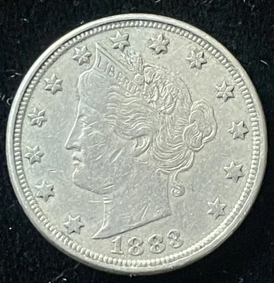 1883 Liberty Nickel, V Nickel, With Cents - Image 1 of 4