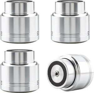 Tertullo 4PCS Amplificatore Piedi Alluminio Isolamento Sonoro 53mm×50mm, Argento - Foto 1 di 5