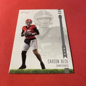 Carson Beck .. SILVER .. Georgia Bulldogs .. 2025 Sage Card 132 - Picture 1 of 2