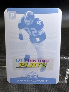 2025 Leaf Metal Pristine John Stallworth #272 Cyan Printing Plate 1/1 - Picture 1 of 2