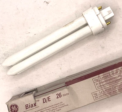 GE BIAX D/E 26W F26DBX / SPX35 / 4P ECO 4 Pin GX24q - 3 Base - ⭐ - Image 1 of 4