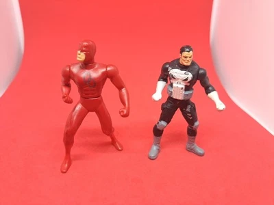 Figuras Diecast 2 3/4" Marvel Universe 2003 The Punisher Metal & Dare Devil Foto 1 de 3