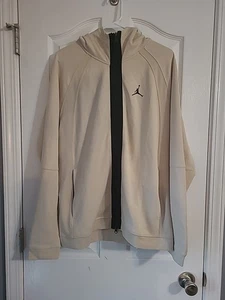 Nike Air Jordan Dri-FIT Men Size Large Slim Fit Brown Full Zip Hoodie DQ7323-206 - Picture 1 of 8