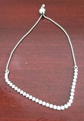 PULSERA TENIS PANDORA S PLATA DE LEY 925 1 ITALIA ROSA BRILLANTE. UP T0 8,5" Foto 1 de 4