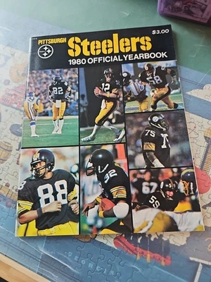 1980 PITTSBURGH STEELERS Yearbook TERRY BRADSHAW Swann LAMBERT Joe GREENE Franco - Image 1 of 4