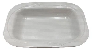 Corning Ware Casual Elegance White Flora Casserole Serving Rectangular L-13-01 - Picture 1 of 4