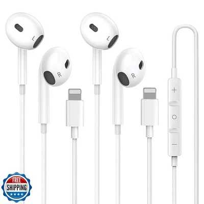 2 Pack for iPhone Headphones Wired Earbuds [MFI Certified] in-Ear Headphones  - Image 1 of 4