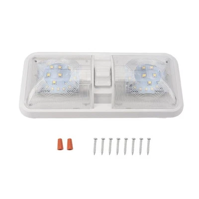12V LED Light Trailer Accessories Double Dome Light Interior Lighting for Marine - Image 1 of 4
