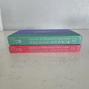 Harry Potter 1 + 2 Book Bundle Hard Cover 1st American Edition 1998 1999 - Picture 1 of 10