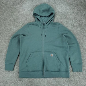 Carhartt Jacke Damen 1X Grün Relaxed Fit Midweight Full Zip Sweatshirt Hoodie - Bild 1 von 14