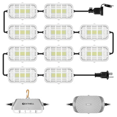 100ft LED Construction String Lights 300W Super Bright 30000LM Work Lights St... - Image 1 of 4