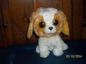 TY BEANIE BOOS GALLETA EL BRONCEADO Y BLANCO CACHORRO PERRO FELPA GORRO BEBÉ - Imagen 1 de 4