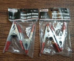 TOOL BENCH HARDWARE METAL SPRING CLAMPS 4" Set of 2 - Picture 1 of 2