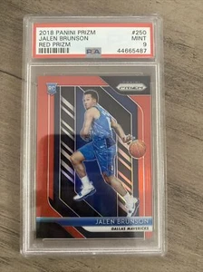 2018 Panini Prizm JALEN BRUNSON RED PRIZM #'d 255/299 POP 15 PSA 9 - Picture 1 of 2