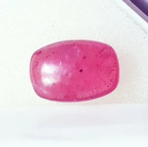 5.50 Ct Natural Red Ruby Cabochon Certified Loose Gemstone With Free Gift - Picture 1 of 6