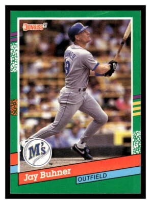 1991 Donruss  #509 Jay Buhner - Seattle Mariners - Image 1 of 2