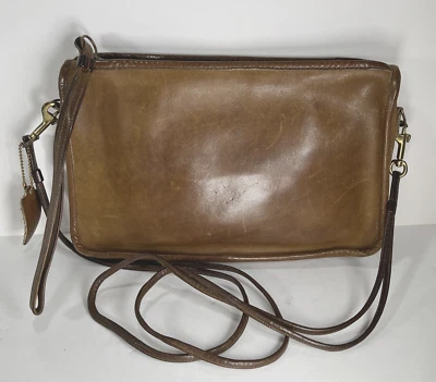 Coach Bonnie Cashin Vintage Small Brown Leather  Shoulder Bag - Distressed - Image 1 of 4