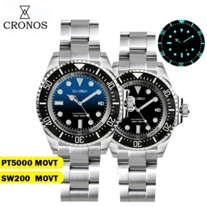 Reloj de pulsera automático CRONOS L6027 DSSD PT5000 SW200 2000M buceador 44 mm BGW9 316L - Imagen 1 de 28