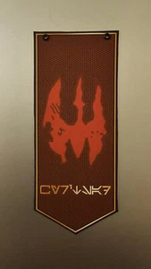 Mandalorian Death Watch Banner Style 2 Star Wars Figura Escala - Imagen 1 de 11