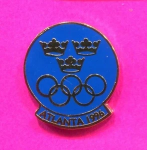 SWEDEN NOC PIN 1996 OLYMPIC PIN NATIONAL OLYMPIC COMMITTEE PIN ATLANTA GAMES PIN - Picture 1 of 1