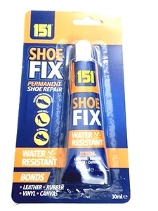 151 SCHUH Fix Reparatur KLEBER Leder Gummi Vinyl Kleber Wasserdicht Bond 30ml - Bild 1 von 2
