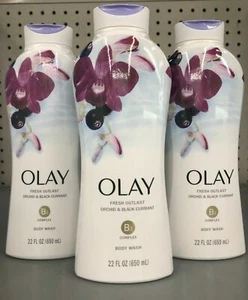 OLAY Orchid & Black Currant BODY WASH ( 3 pack ) 22 oz - Picture 1 of 1