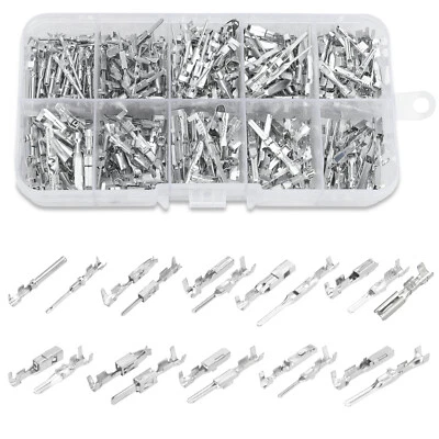 EEEKITONLINE 290Pcs Car Electrical Wire Terminal Pins Kit 1/1.5/1.8/2.2/2.8/3.5mm Connector