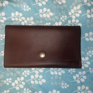 Portland Leather Goods Reddish Brown RANCHER WALLET Smooth - Picture 1 of 3