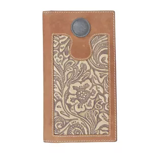 "Bolso Myra #3859 de cuero 6,5""x3,75"" para hombre billetera plegable ~ Múltiples ranuras para tarjetas ~ Concho ~ - Imagen 1 de 3