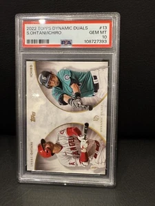 2022 Topps On Demand Dynamic Duals - Shohei Ohtani, Ichiro Suzuki PSA 10! GEM! - Picture 1 of 1
