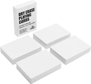 160 Poker Size Dry Erase Reusable Playing Cards - Picture 1 of 6