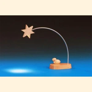 Schalling Krippenfiguren Stern mit LED Beleuchtung für große Krippe, 140, Erzgeb - Bild 1 von 3