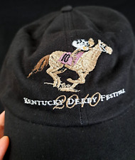 Kentucky Derby Festival 2010 Black Embroidered Baseball Cap Hat Adjustable