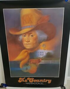 RARE  1980 KX Country FM  Signed Jack Pardue  Poster Washington DC 34" x 25
