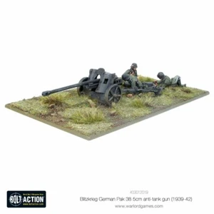 Bolt Action Blitzkrieg German Pak 38 5cm Anti-Tank Gun (1941-42) New - Picture 1 of 1
