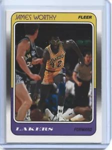 James Worthy-Los Angeles Lakers-1988-89 Fleer Basketball Karte #70 - Bild 1 von 2