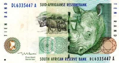 South Africa 10 Rand ND(1999) VF+ Banknote P-123b Prefix DL Mboweni Sig. - Image 1 of 2