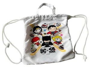 KURA Revolving Sushi Bar Drawstring Bag - DC Comics - Batman - Superman - Picture 1 of 3