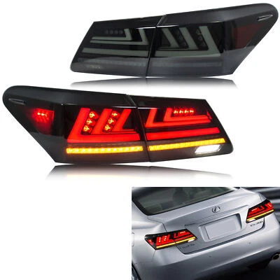 LED Black Tail Lights for Lexus ES350 ES330 2007-2012 Sequential Rear Lamps - Image 1 of 4