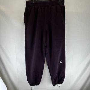 Air Jordan Purple Fleece Jogger Sweatpants - Mens Large - w/ Pocket & Drawstring - Picture 1 of 12