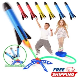 Kid Air Rocket Foot Pump Launcher Outdoor Stomp Soaring Rocket Toy for Children - Picture 1 of 7