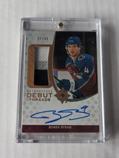 2020 Ultimate Collection Debut Threads /49 Bowen Byram RPA Rookie Patch Auto RC