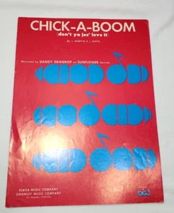 Vintage Sheet Music Chick-A-Boom (don't ya jes' love it) 1971 - Picture 1 of 3