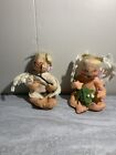 VTG Annalee Mobilitee Dolls Angel with Mistletoe 1991 And Wounded Face 1961