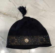 Merkley Headgear from Canada - Stocking beanie hat tassel black Celestial Design