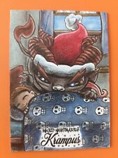 attic cards 2018 krampus sketch card by Lindsey greyling