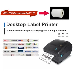 Direct Thermal Label Printer | WiFi Bluetooth USB | Shipping/Postage Labels 4x6 - Picture 1 of 7