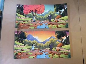 Mondo Style Mark Bell Bluey Matching #s Two Print Limited Edition Set #D 33/45 - Bild 1 von 10