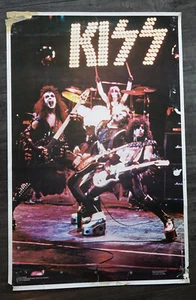 🔥Póster vintage 1975 KISS Aucoin One Stop Boutwell - Imagen 1 de 5
